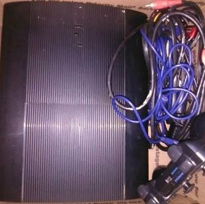 Black slim Sony PlayStation 3